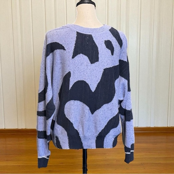 NIC+ZOE Abstract Intarsia Knit Sweater - Size L - Picture 4 of 16